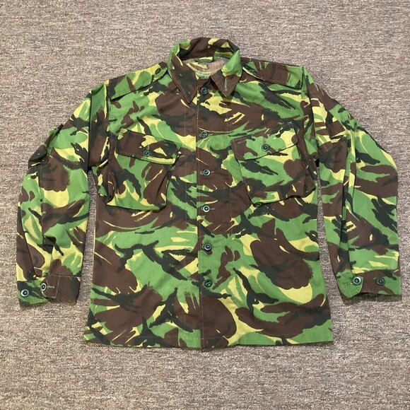 Seyntex Combat Jacket Tropical Camo Full Zip Buttons Pockets Size 170/88 - Picture 1 of 10